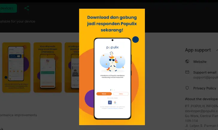 cara daftar Populix