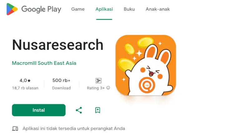 Nusaresearch di Google Play