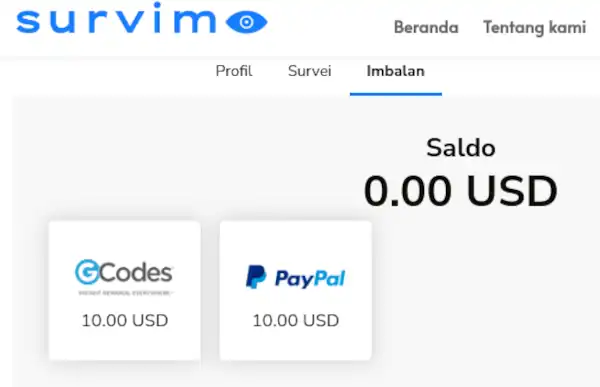 pembayaran Survimo