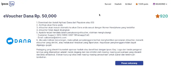 pengalaman menggunakan Ipsos iSay