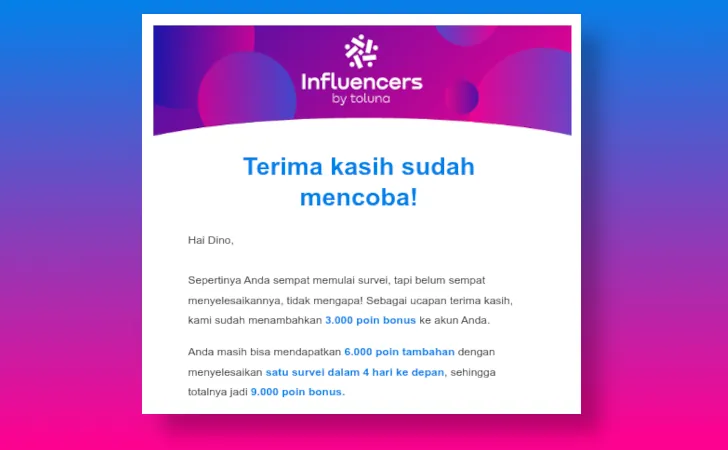 promo bonus Toluna