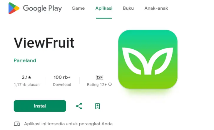 Viewfruit di Google Play Store