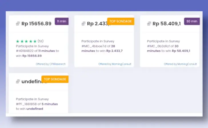 contoh survei Surveoo