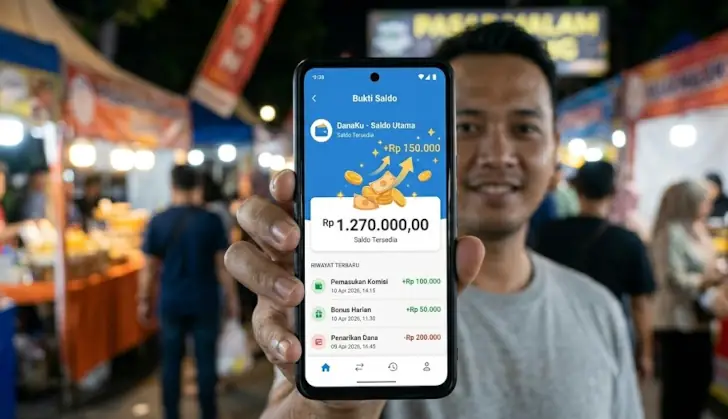Bukti penghasilan saldo e-wallet aplikasi rekomendasi LuvSurvey