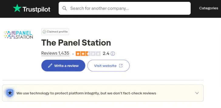 The Panel Station di Trustpilot