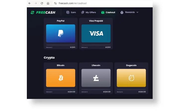 pembayaran Freecash